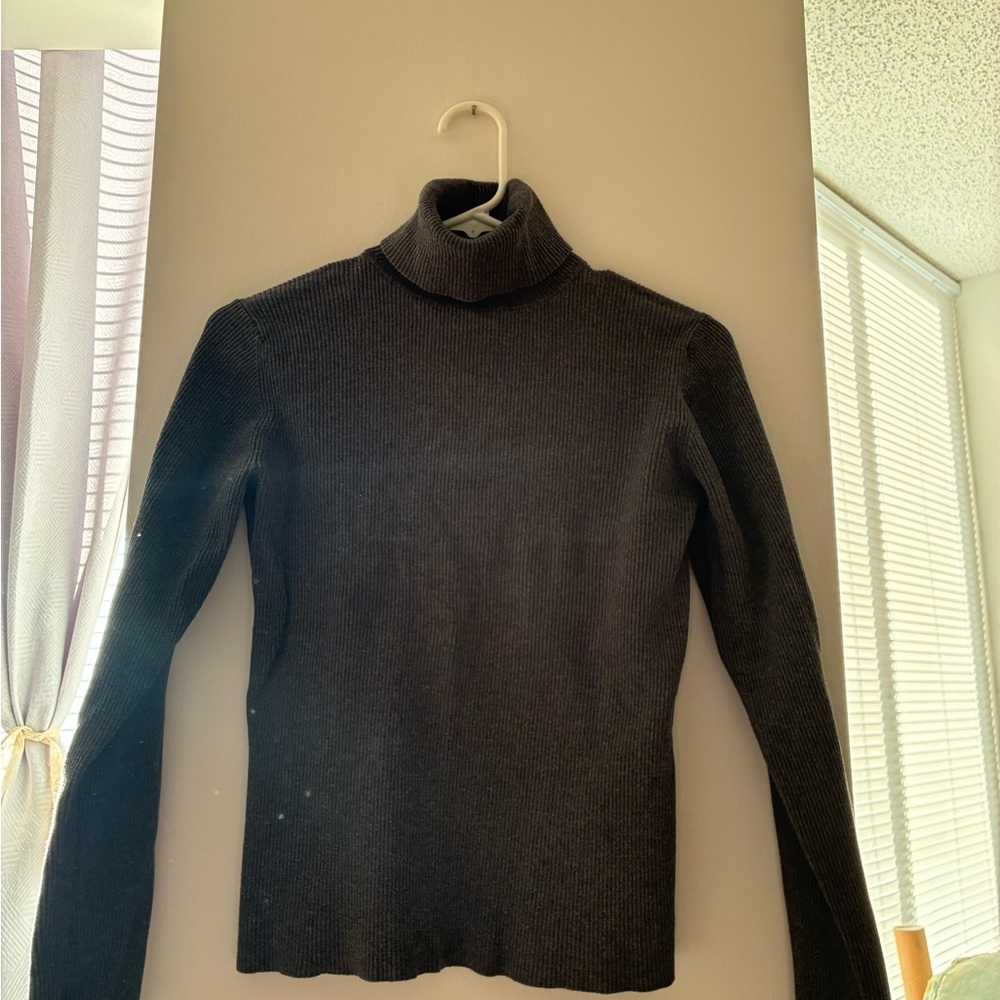 Eddie Bauer Gray Turtleneck Sweater